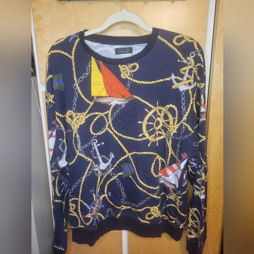 Zara mens nautical sweater